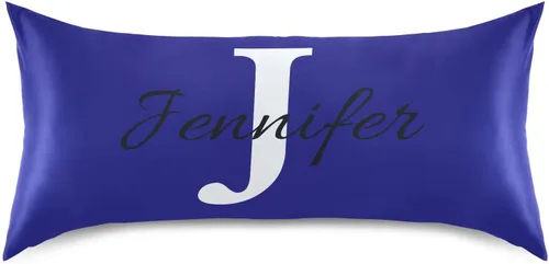 Miniatura 41 de Fundas de almohada negras personalizadas de seda con cierre de sobre, funda de almohada de satén tamaño estándar para personas que duermen