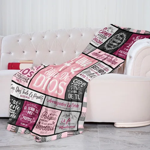Miniatura 4 de Regalos cristianos españoles para mujer, manta de 50 x 60 pulgadas, regalos cristianos para mujeres, regalos religiosos inspiradores para mujeres