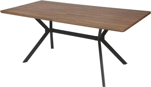 Miniatura 10 de Mesa de comedor de 48 x 30 pulgadas para 4-6 personas, mesa de cocina de madera con mesa de 1.5 pulgadas de grosor y patas de metal sólido, mesa
