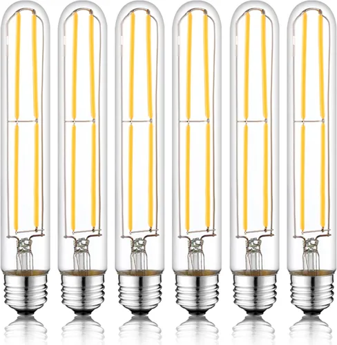 Miniatura 27 de Bombillas LED tubulares T10 de 5 pulgadas, bombillas Edison vintage E26 de 4000 K, regulables, 4 W igual a 40 vatios, 400 lúmenes, bombillas