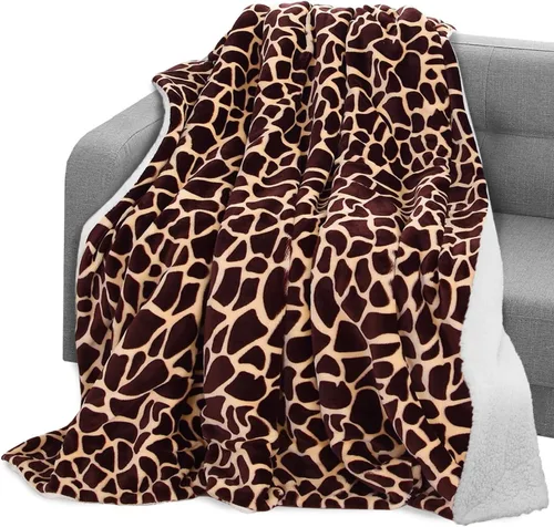 Miniatura 13 de Elegant Comfort Manta reversible de franela sherpa, ultrasuave, mullida, acogedora y afelpada, manta decorativa ligera para todas las estaciones, 50
