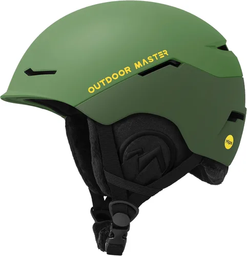 Miniatura 13 de OutdoorMaster ELK MIPS - Casco de esquí, casco deportivo de nieve y snowboard para hombres, mujeres y jóvenes Blanco Perlado