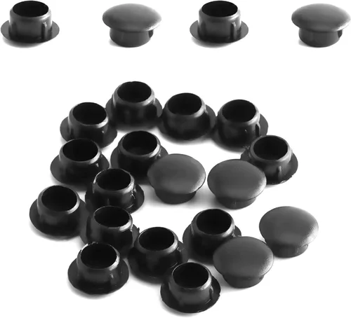 Miniatura 11 de MroMax 20 tapas de rosca para cubrir tubos de plástico de 0.39 pulgadas de diámetro de agujero de 0.39 pulgadas, tapones para agujeros de clavija