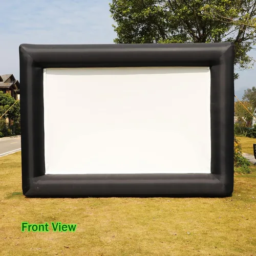 Miniatura 9 de Pantalla de proyector de película inflable de 16 pies, pantalla de proyector para interiores y exteriores con bolsa de transporte para proyección