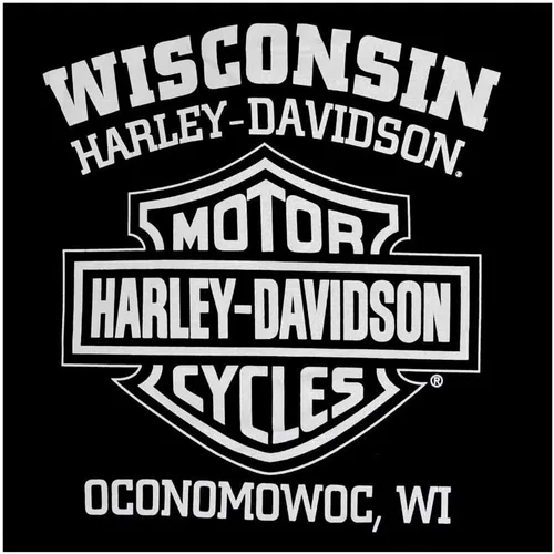 Miniatura 2 de Harley-Davidson Camiseta para hombre, manga corta Shovelhead Engine, color negro 30294026