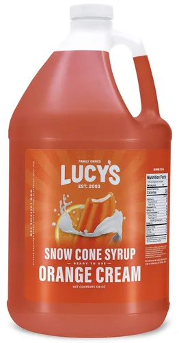 Miniatura 13 de Lucy's Family Owned – Jarabe para cono de nieve de raspado – 1 galón (128 onzas)