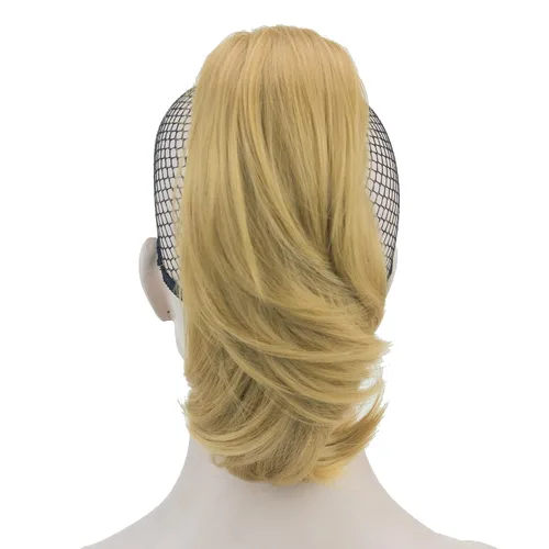 Miniatura 2 de IMISSU Lindas extensiones de cabello de cola de caballo de garra corta, extensiones de cabello grueso con clip en pequeñas piezas de pelo de cola