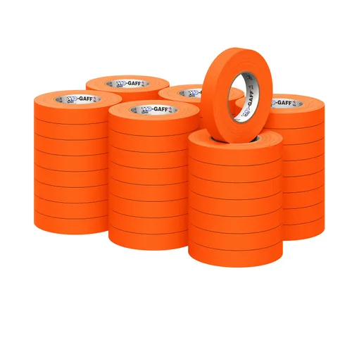 Miniatura 30 de Cinta Pro Gaff Gaffers de 1 pulgada de longitud de 55 yardas de longitud, color azul eléctrico mate. Cinta de alta resistencia de alta calidad