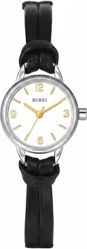 Miniatura 10 de BUREI Reloj de pulsera analógico de cuarzo para mujer, correa de cuero, reloj de pulsera Relogio Feminino, regalo para mujer
