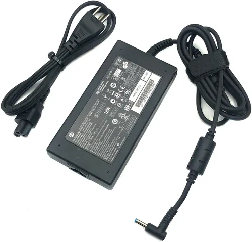 HP Adaptador de CA original de 120 W 710415-001 709984-003, negro, propietario, 2 pines, 19.5 V CC, 1A, 120 W, compatible con computadoras portátiles