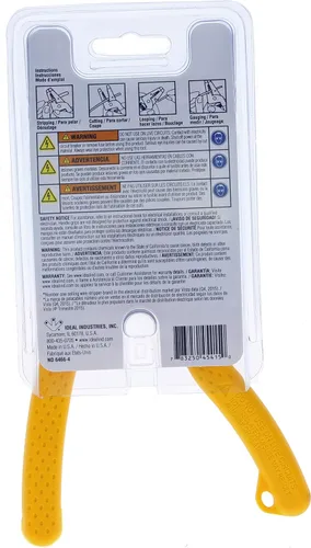 Miniatura 9 de Ideal Electrical 45-415 Premium Reflex T-5 pelador - 10-20 AWG, pelacables con reposa pulgar, punta de pinza, bloqueo deslizante, empuñaduras