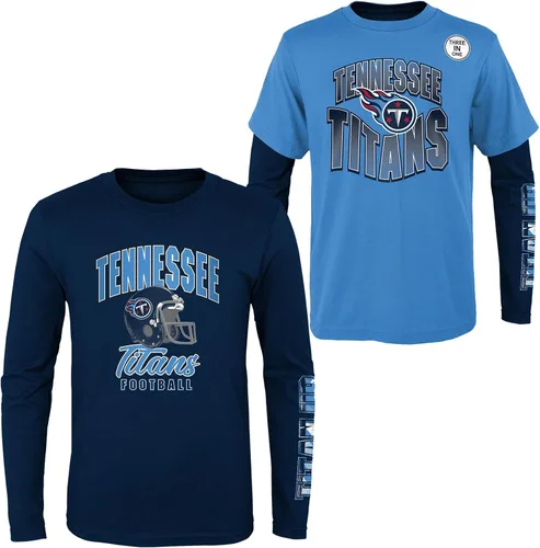 Miniatura 34 de NFL Conjunto de 3 Camisetas y Camisas de Manga Larga para Niños y Jóvenes 8-20, Colores del Equipo del Día del Juego
