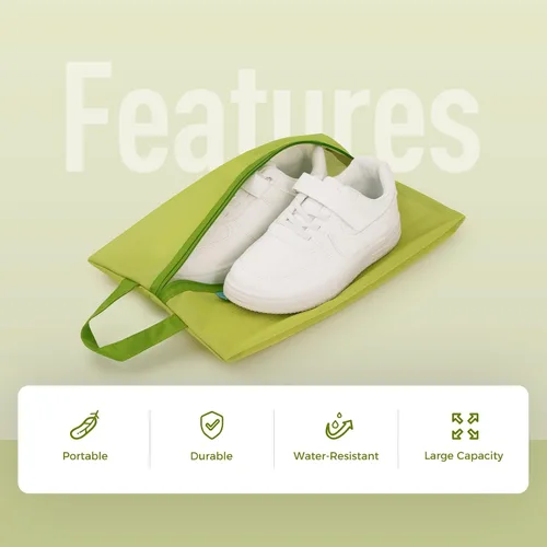 Miniatura 2 de pack all Bolsa de zapatos para niños para viajes, bolsa de zapatos resistente al agua para gimnasio, bolsa de tacos de fútbol resistente al olor