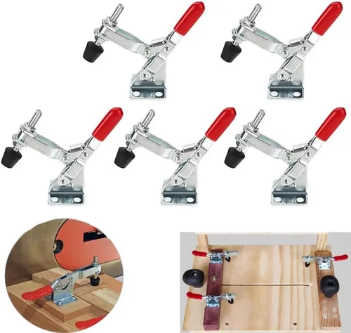 Miniatura 6 de Utoolmart Abrazadera de palanca vertical de la herramienta de mano GH-101-EL Abrazadera de liberación rápida 793.7 lbs Capacidad de retención 1 PC