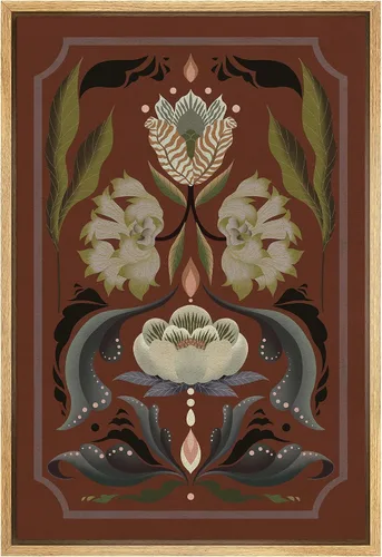 Miniatura 148 de SIGNFORD Lienzo impreso para pared, acuarela, floral, retro, abstracto, naturaleza, desierto, ilustraciones florales botánicas, arte moderno