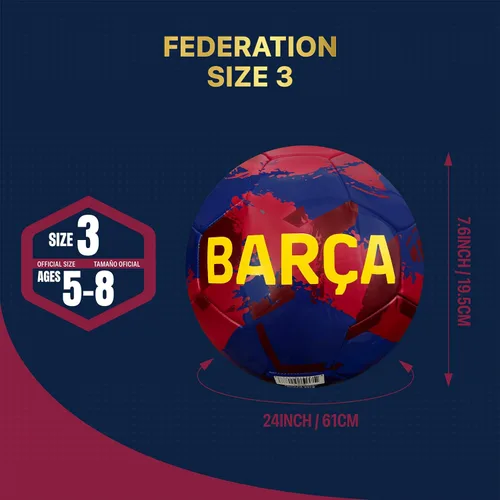 Miniatura 2 de Icon Sports Officially Licensed FC Barcelona Soccer Ball FCB93BL-Azul marino