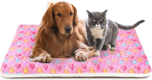 Miniatura 10 de Mora Pets Cama para perros ultra suave con bonito estampado de estrellas, lavable para perros grandes, medianos y pequeños, reversible, forro polar