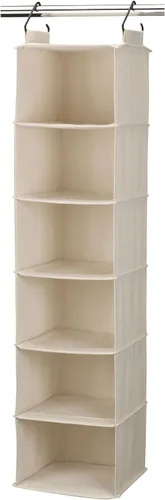 Miniatura 10 de Household Essentials Cedarline Collection organizador de clóset con 6 estantes, de algodón natural, Algodón