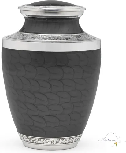 Miniatura 3 de Eternal Harmony Urna grande para cenizas, urna de cremación masculina y femenina para cenizas humanas con acabados elegantes, sello seguro y bolsa