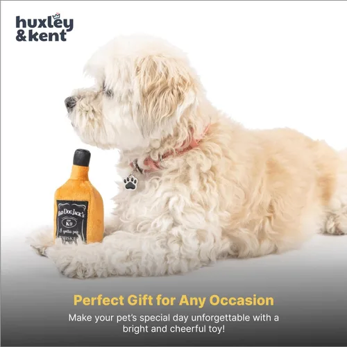 Miniatura 9 de Huxley & Kent Juguete divertido para perros con chirriador, juguetes chirriantes de felpa para perros pequeños, animal de peluche pequeño y duradero