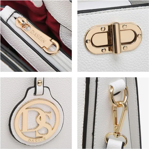 Miniatura 6 de Dasein Bolsos de Mano para Mujeres Carteras Bolsos de Trabajo para Damas Cartera Satchel Tote con Asa Superior Bolsos de Hombro con Clutch a Juego