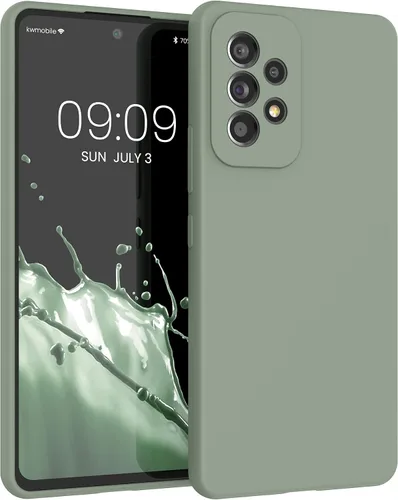 Miniatura 70 de kwmobile Funda Compatible con Samsung Galaxy A14 5G - Funda de teléfono de TPU y silicona con acabado suave - Verde Lima