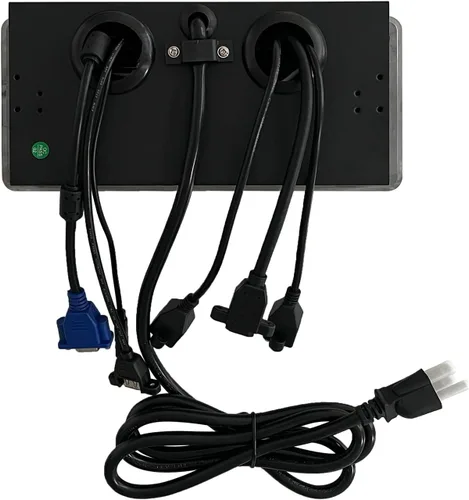 Miniatura 6 de Caja de conexión del centro de fecha del poder emergente de la tabla con la red HDMI del enchufe para el escritorio de conferencia