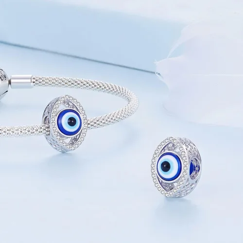 Miniatura 3 de VOROCO Atrapasueños con diseño de estrella de café y luna para pulsera de plata de ley 925 y cuentas para pulsera y collar, joyería de bricolaje