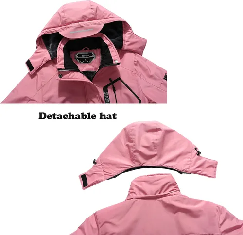 Miniatura 4 de Chaqueta de esquí impermeable para mujer con capucha