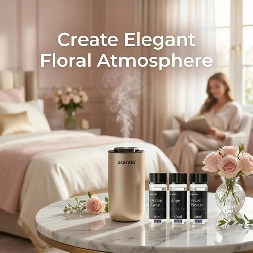 Miniatura 7 de Scentia Aceite difusor para fragancia para el hogar, colección de fragancias femeninas florales (3 × 1.7 fl oz), aceites aromáticos de lujo Dream