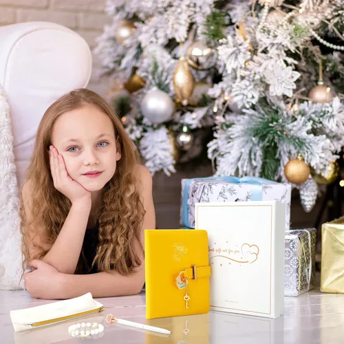 Miniatura 4 de Agenda con cerradura para niñas – Regalos de cumpleaños para niñas de 8, 9, 10, 11, 12 años – Artes y manualidades para niños – El kit de diario