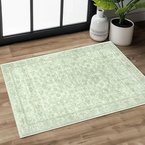 Miniatura 114 de SIILOOM Alfombra antideslizante de pasillo moderna de 2 x 5, súper suave, para pasillos, decoración para cocina, alfombras para pasillos sin 2-Verde