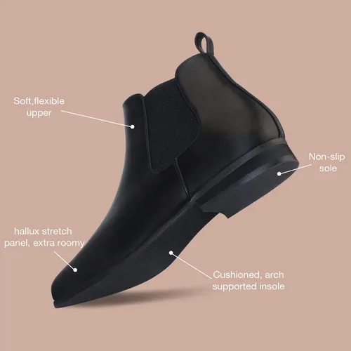 Miniatura 4 de Ortho+rest Botas ortopédicas Chelsea para mujer con punta ancha para pies de juanetes