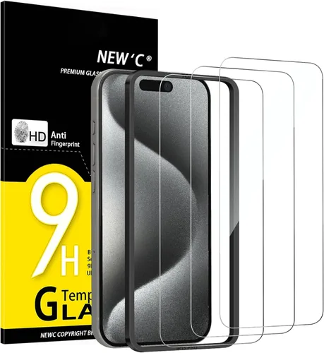 Miniatura 35 de NEW'C Paquete de 3 protectores de pantalla de privacidad para iPhone Air/iPhone 17 Air (6.5 pulgadas), película de vidrio templado antiespía