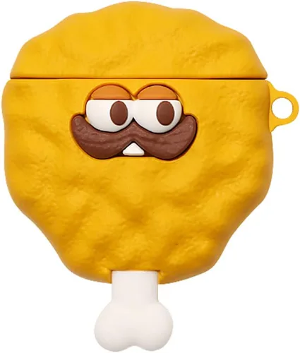 Miniatura 16 de Linda funda para Airpods, divertida y creativa 3D con forma de frutas y verduras con soporte de hebilla de anillo, funda de silicona suave a prueba