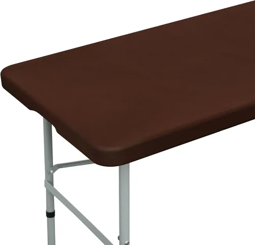 Miniatura 15 de NEWISHER Mantel rectangular ajustable de 20 x 30 pulgadas, mantel elástico para mesa de 2.5 pies, funda de mesa de elastano elástica negra, cubierta