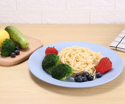 Miniatura 4 de 5 platos de paja de trigo de 11 pulgadas, platos reutilizables e irrompibles, aptos para lavavajillas y microondas, perfectos para platos de cena