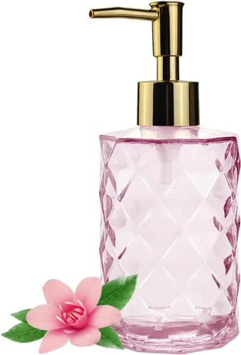 Miniatura 10 de Dispensador de jabón verde para baño, dispensador de jabón líquido de manos verde esmeralda recargable con bomba de plástico ABS para baño, jabón
