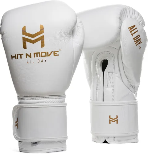 Miniatura 11 de HIT N MOVE All Day Plus - Guantes de boxeo con peso para hombre, equipo de boxeo, guantes de entrenamiento de bolsa pesada para boxeo