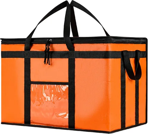 Miniatura 15 de NZ home Bolsa de enfriador XXL PRO aislada y duradera para entrega y compras de comestibles con cremallera superior, para calentar alimentos