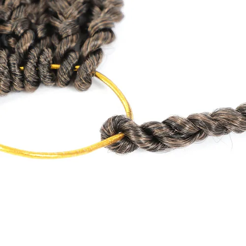 Miniatura 5 de Ayana - Trenzas de ganchillo, bohemias, con extremos rizados Crochet Braids Box. 3 extensiones de cabello sintético de trenzas de ganchillo Goddess