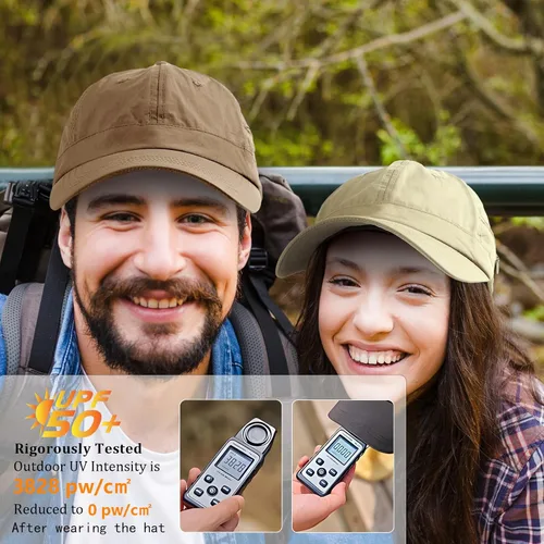Miniatura 26 de Gorra de béisbol impermeable para hombre, sombrero de lluvia plegable para correr al aire libre, sombrero de pesca solar