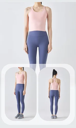 Miniatura 83 de sphinx cat - Camiseta corta de entrenamiento para mujer, camiseta sin mangas, acanalada, con espalda cruzada y brasier integrado