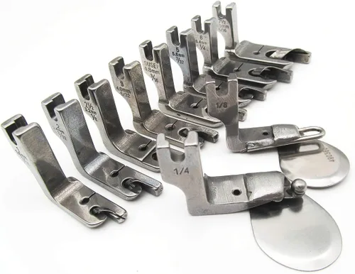 ckpsms Marca - #KP-PF10-1 1 1SET Hemmer Feet - vástago alto, desplazamiento, bola, dobladillo de alambre apto para JUKI DDL-5550
