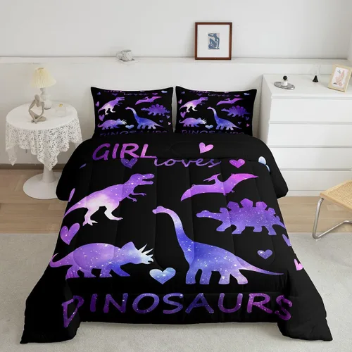 Miniatura 13 de Feelyou Juego de edredón de animales de zoológico, tamaño individual, juego de ropa de cama de animales de dibujos animados para niños, niñas