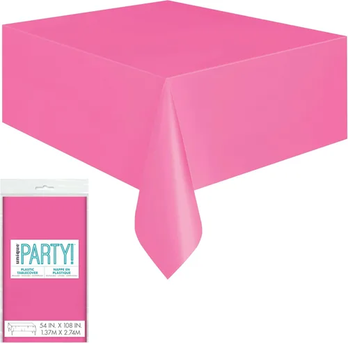 Unique Accesorios para fiestas, Cubierta de mesa, Compacto Rosa encendido