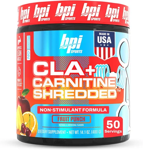 Miniatura 2 de BPI Sports CLA + carnitina triturada - Convierte las células grasas en energía y apoya el músculo magro, aumenta el metabolismo - Suplemento
