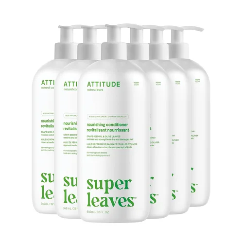 Miniatura 14 de ATTITUDE Acondicionador para cabello extra suave, alivia el cuero cabelludo seco, ingredientes derivados naturalmente, desenredante vegano, probado