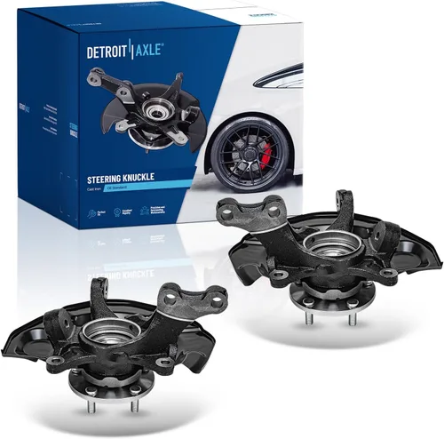Miniatura 58 de Detroit Axle - Kit de nudillos traseros izquierdo FWD para Hyundai Santa Fe 2007-2009 Veracruz 2007-2012, reemplazo del conjunto de cojinete