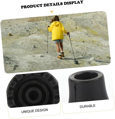 Miniatura 5 de Balacoo Almohadillas antideslizantes para caminar, almohadillas para pies, movilidad de muletas para adultos, cubiertas de trekking, agarre de goma
